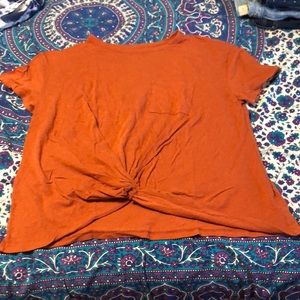 Universal Top Knot top burnt orange color NWOT
